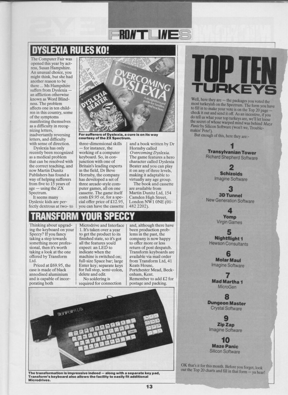 【ハッピー】 Transform Keyboard for the ZX Spectrum